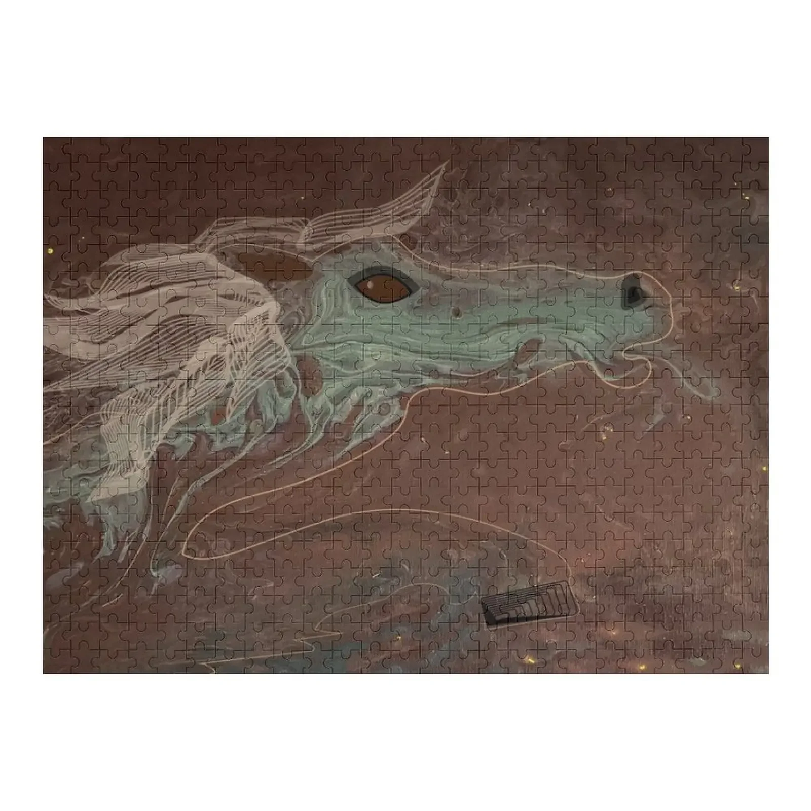 Horse in space jigsaw puzzle adult