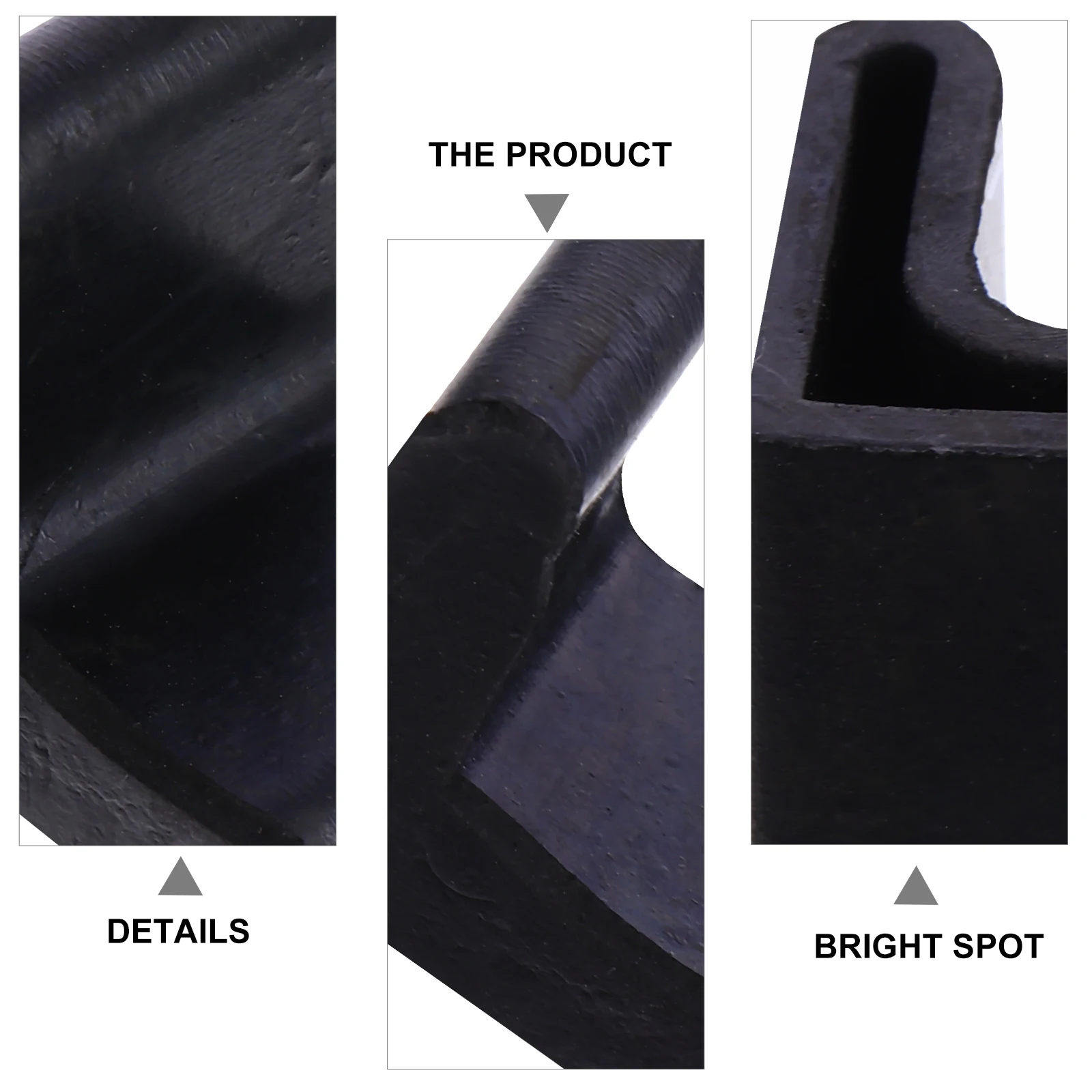 L-образные резиновые накладки на каркас кровати под углом