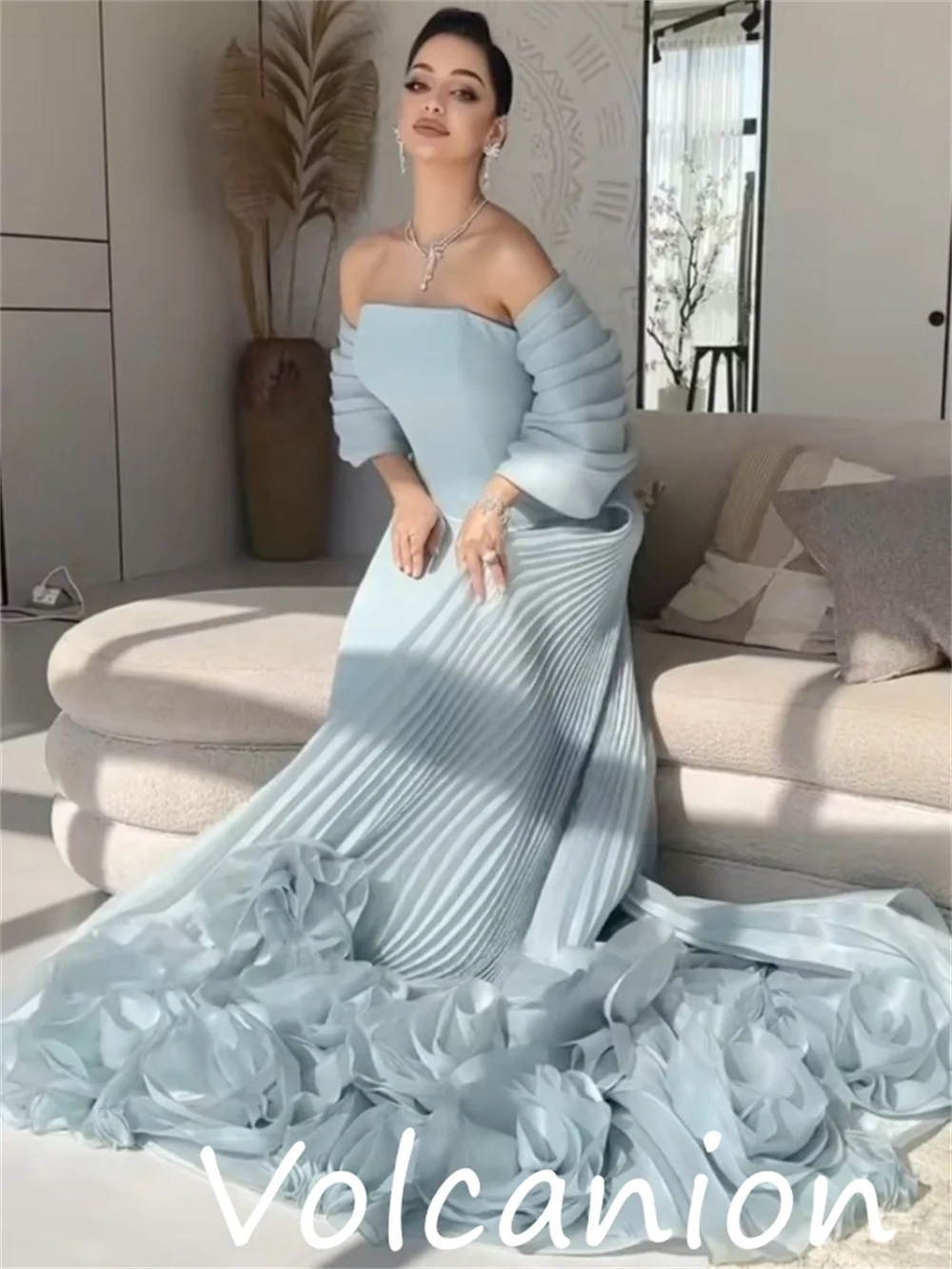 Индивидуальные повседневные простые джерси с цветочной складкой - Фотография_4