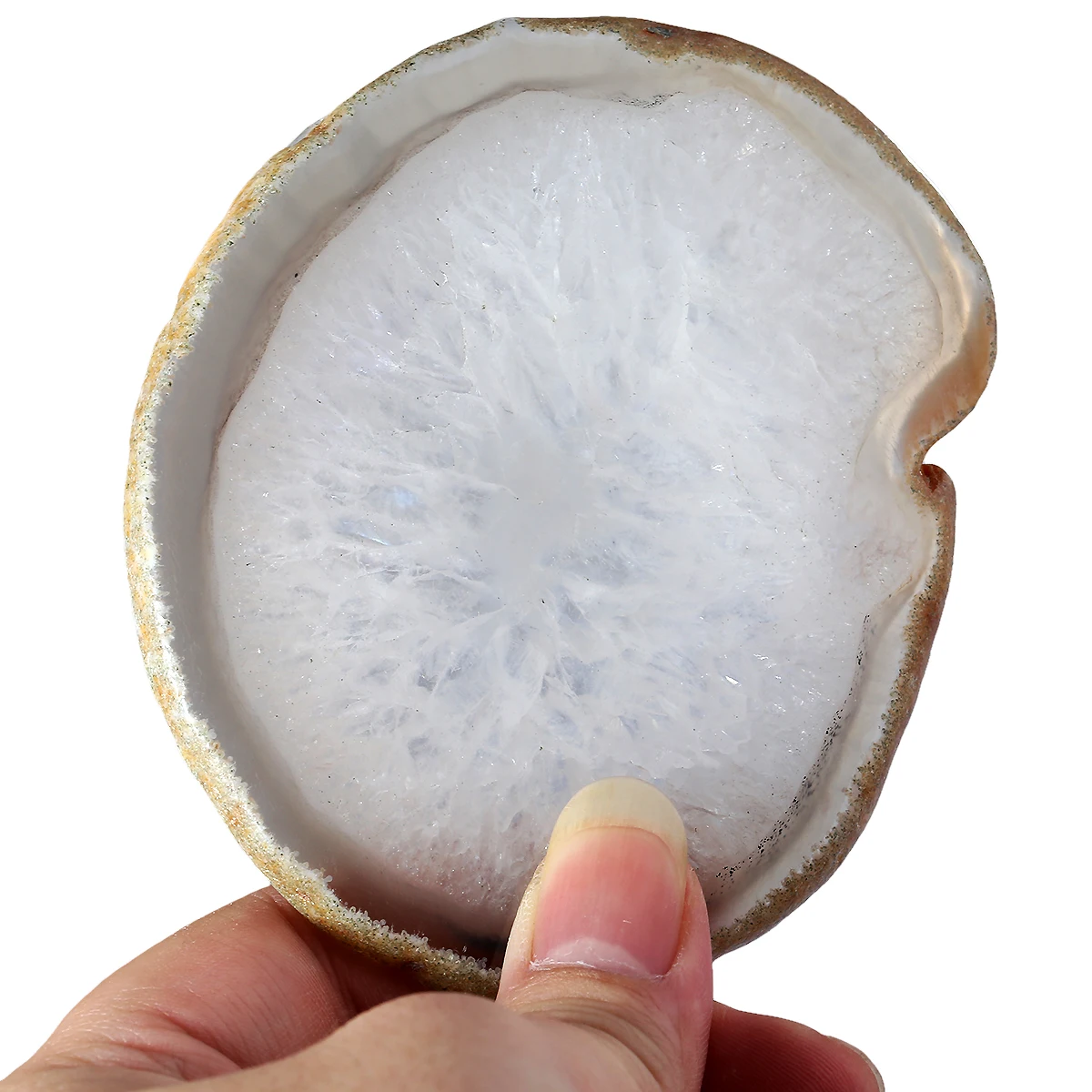 8-10cm irregular crystal agate