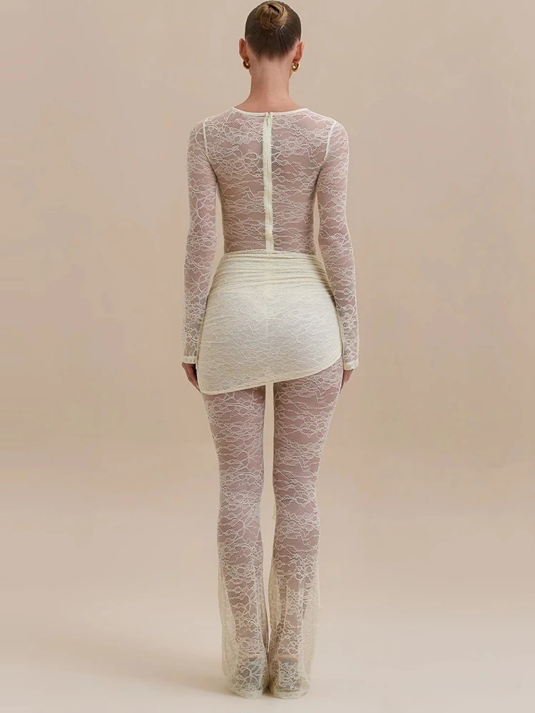 Oniflyme кружевной лоскутный прозрачный - Фотография_3