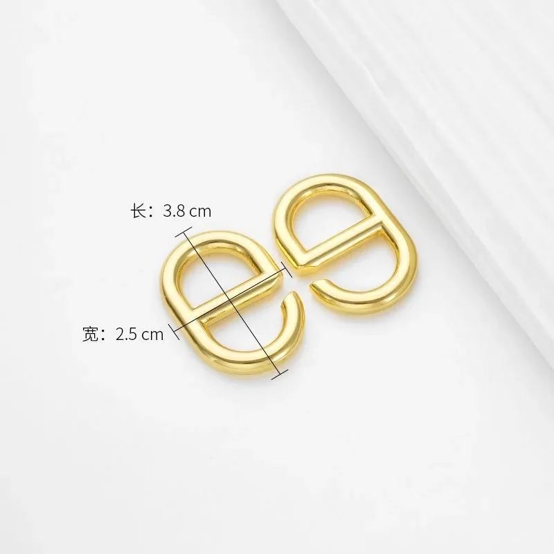 Металлическая пряжка со свиным носом для hermes in the loop 18 - Фотография_5