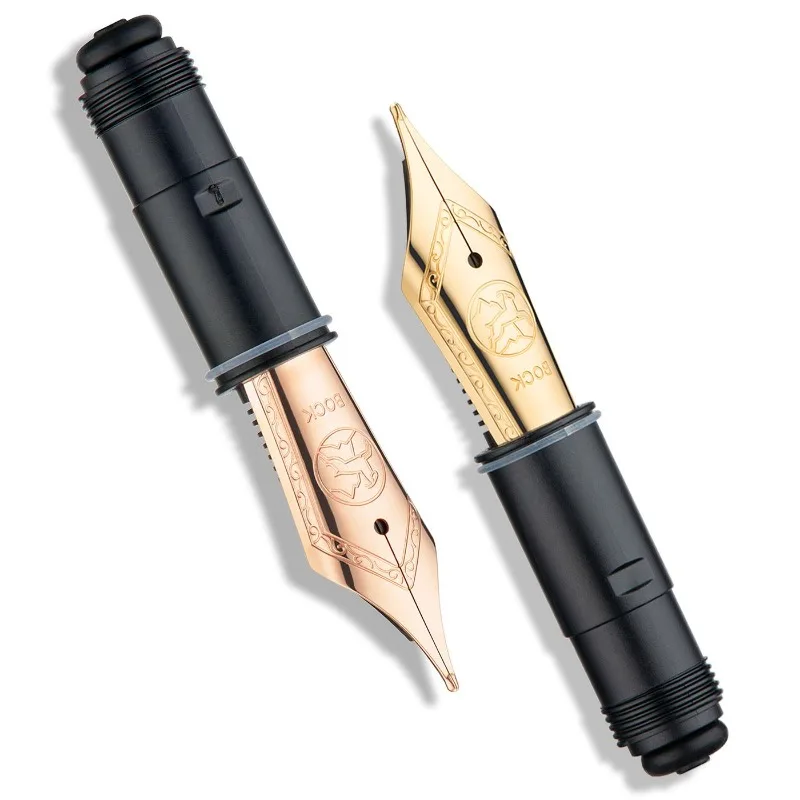 Bock jowo fountain pe nibs schmidt gold and silver pen nib ef/f/m b 0 - Фотография_2