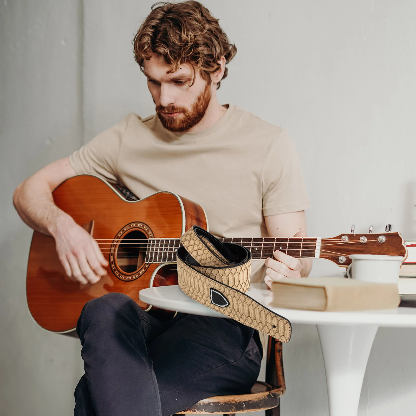 Классический прочный гитарный ремень - Фотография_3