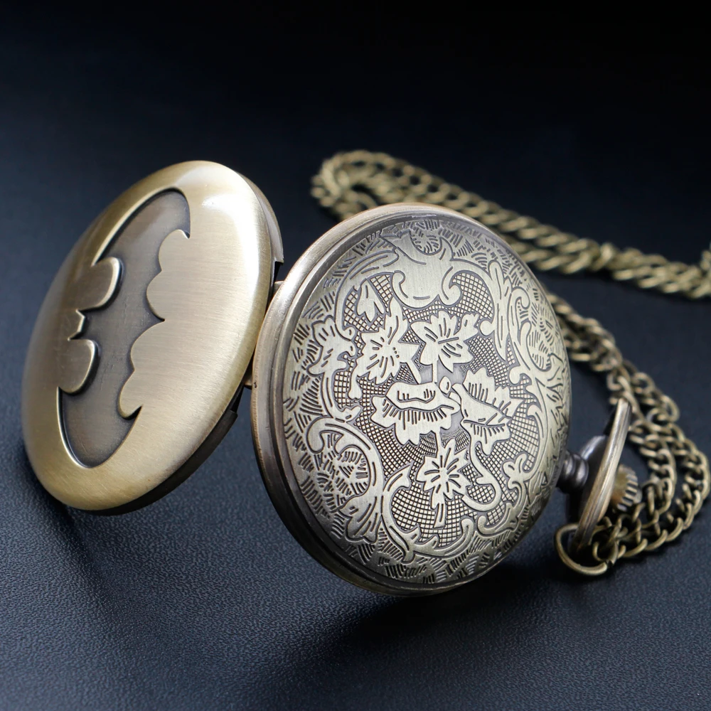 Bronze vintage bat quartz pocket - Фотография_6