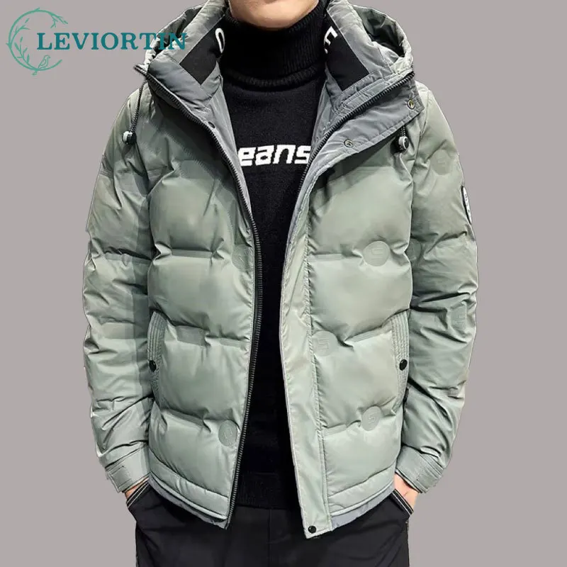 Мужской пуховик, зимняя новая утепленная