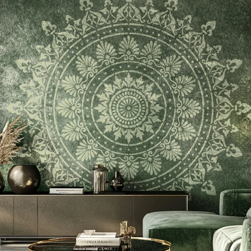 Мандала большой трафарет для рисования - Фотография_4