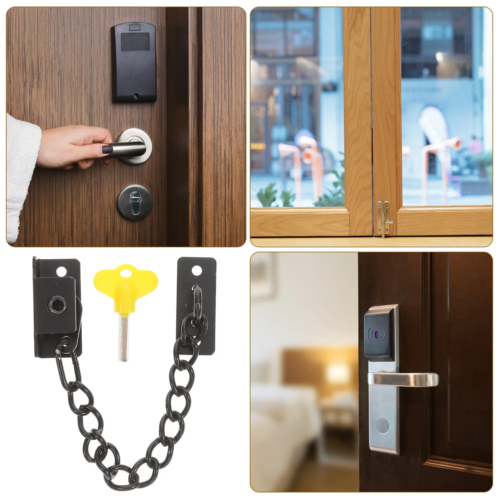 Оконный замок, защитная цепь из нержавеющей стали - Фотография_6