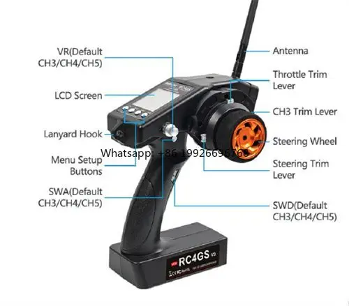 Radiolink rc4gs v3 5-канальный rc-передатчик-приемник 2