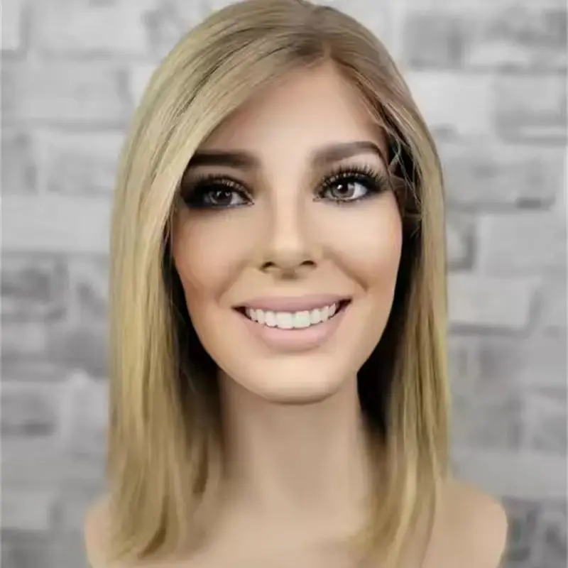 Синтетический парик ombre blonde - Фотография_5