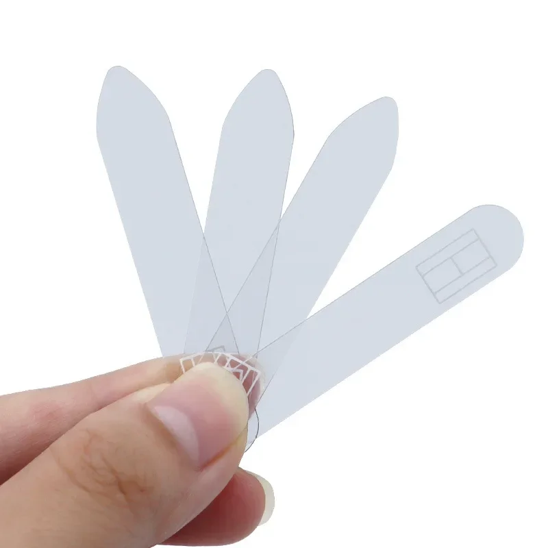 Plastic transparent shirt collar