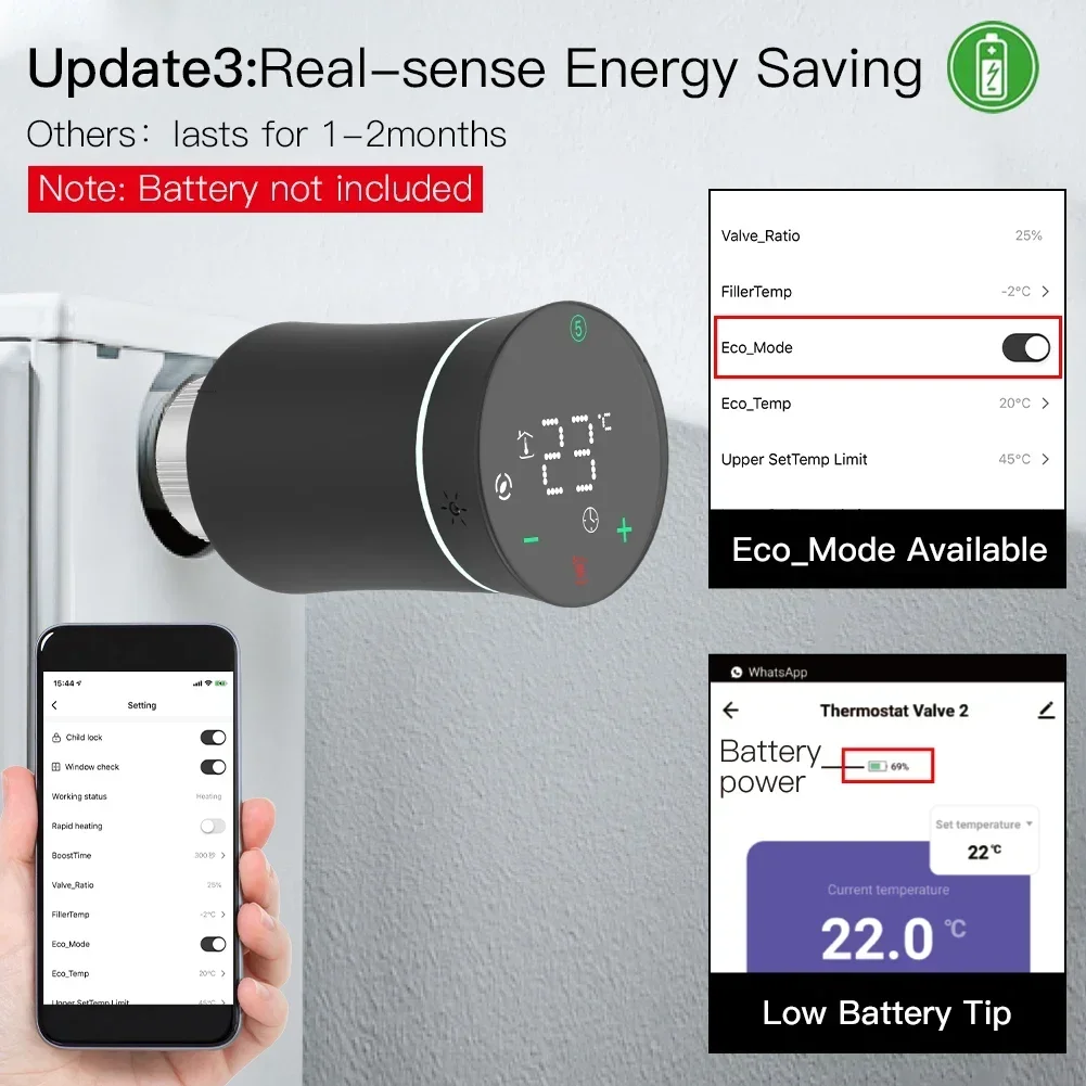 Moes zigbee trv термостат tuya - Фотография_5