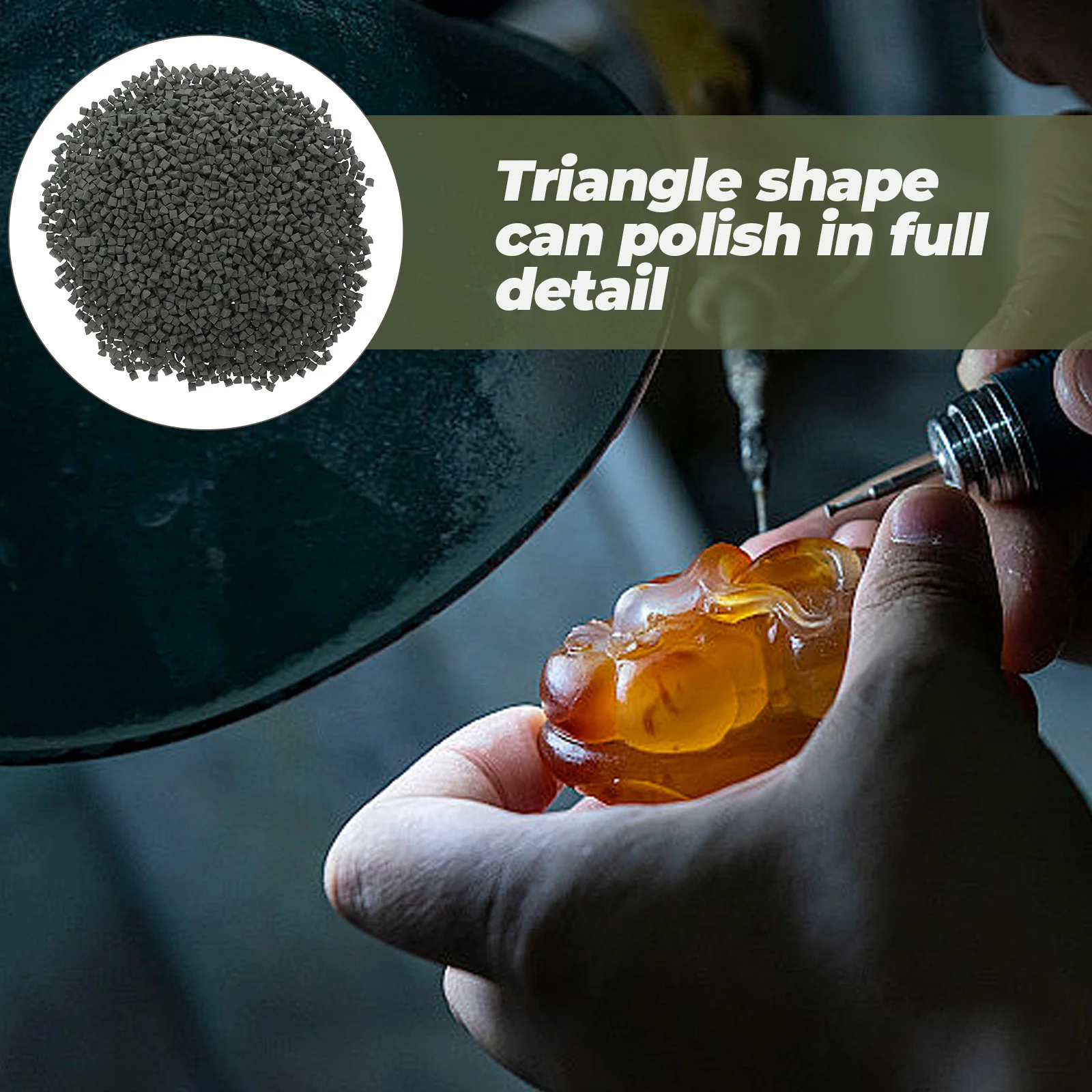 500 г треугольная абразивная полировальная - Фотография_4