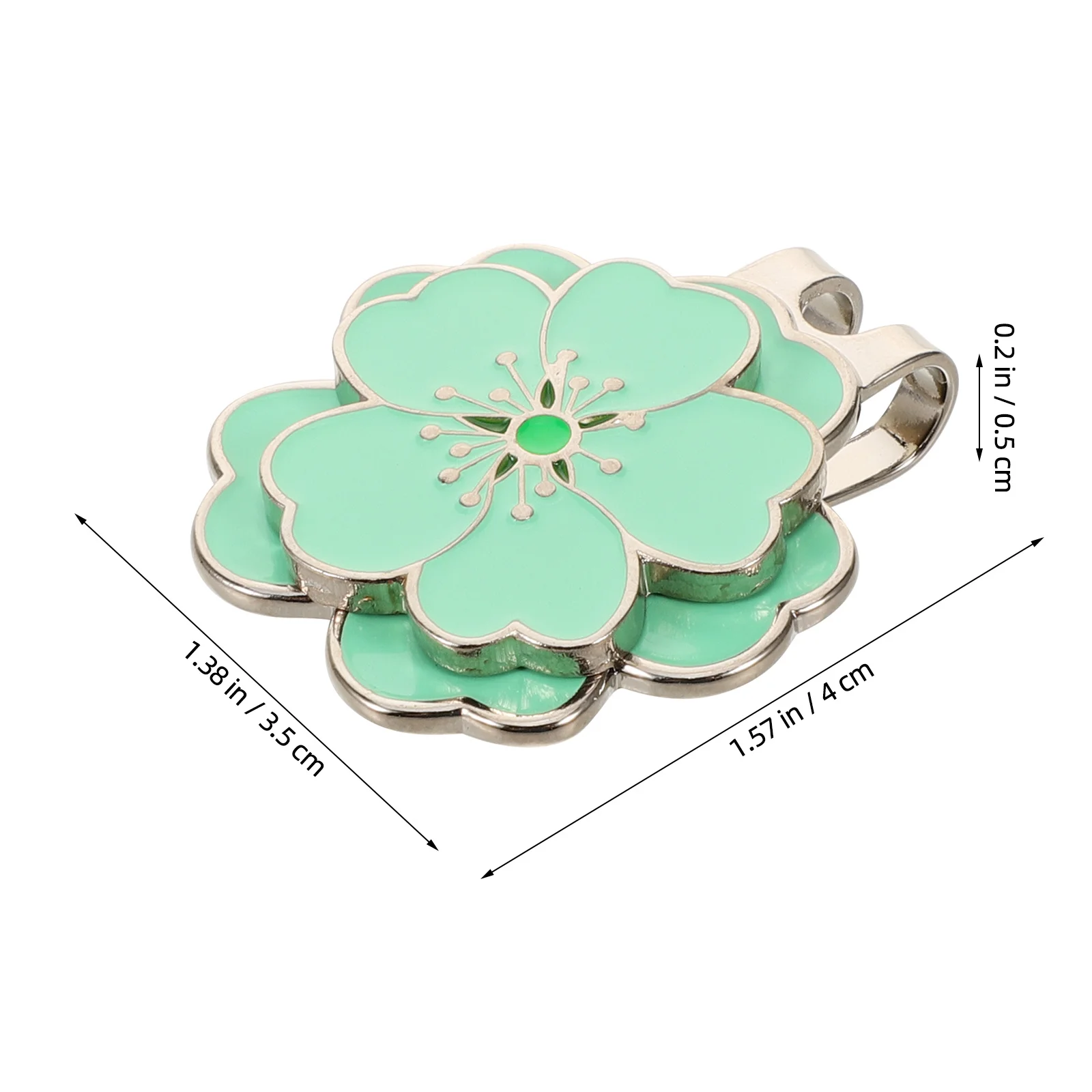 Зажим для шляпы для гольфа в форме цветка - Фотография_2