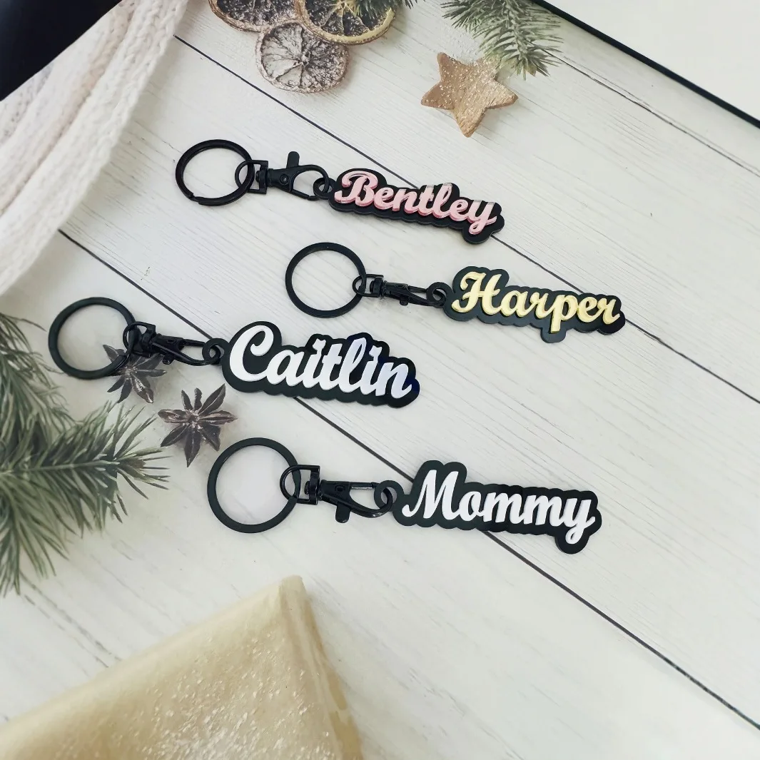 Kadrufi акриловый 3d брелок с именем на заказ - Фотография_3