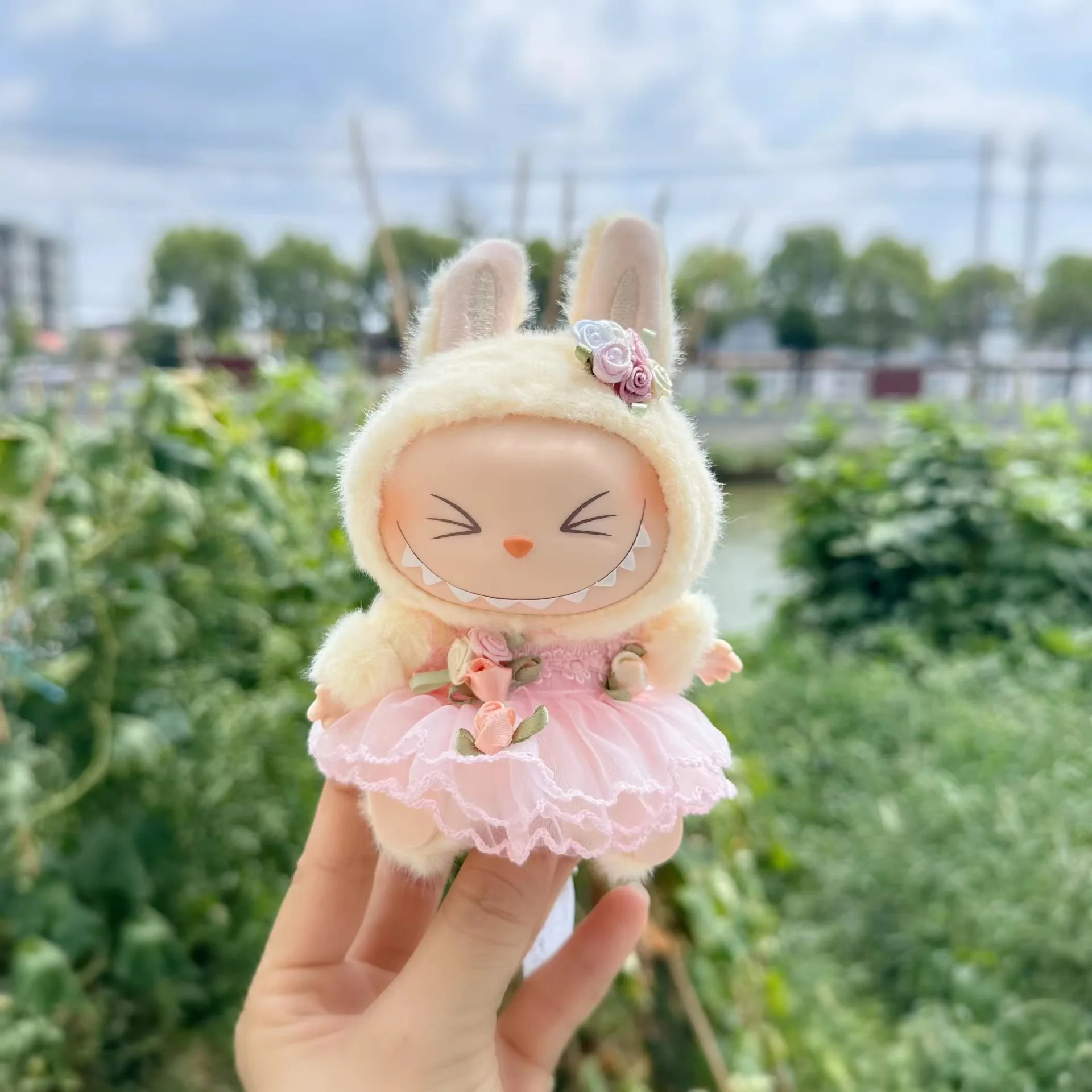 17 см labubu i ii куклы idol сидящие - Фотография_3