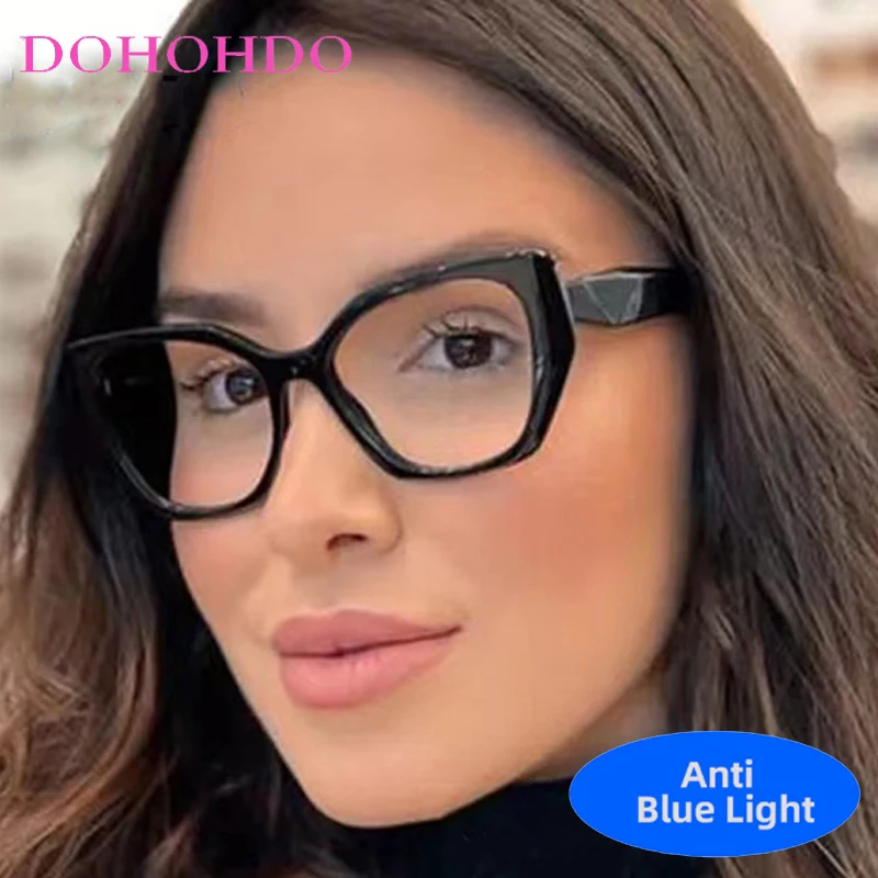 Модные брендовые дизайнерские очки с большим кошачьим глазом