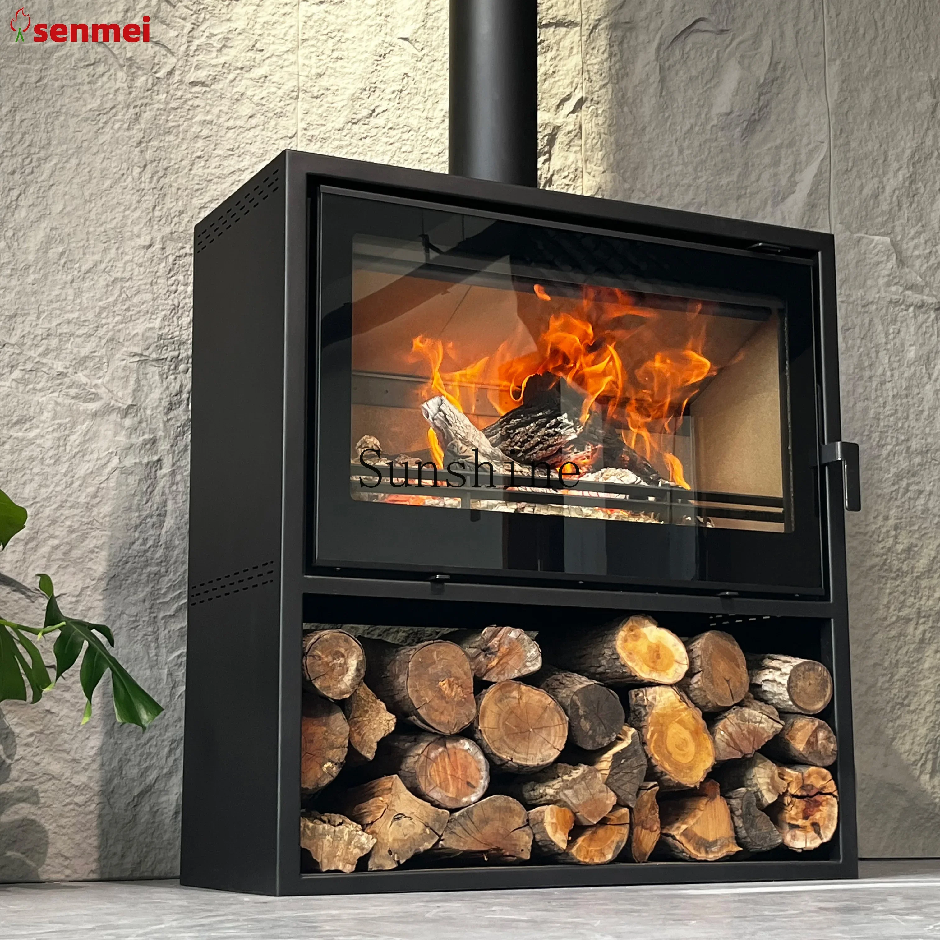 Европейский стальной пластинчатый деревянный огонь - Фотография_5