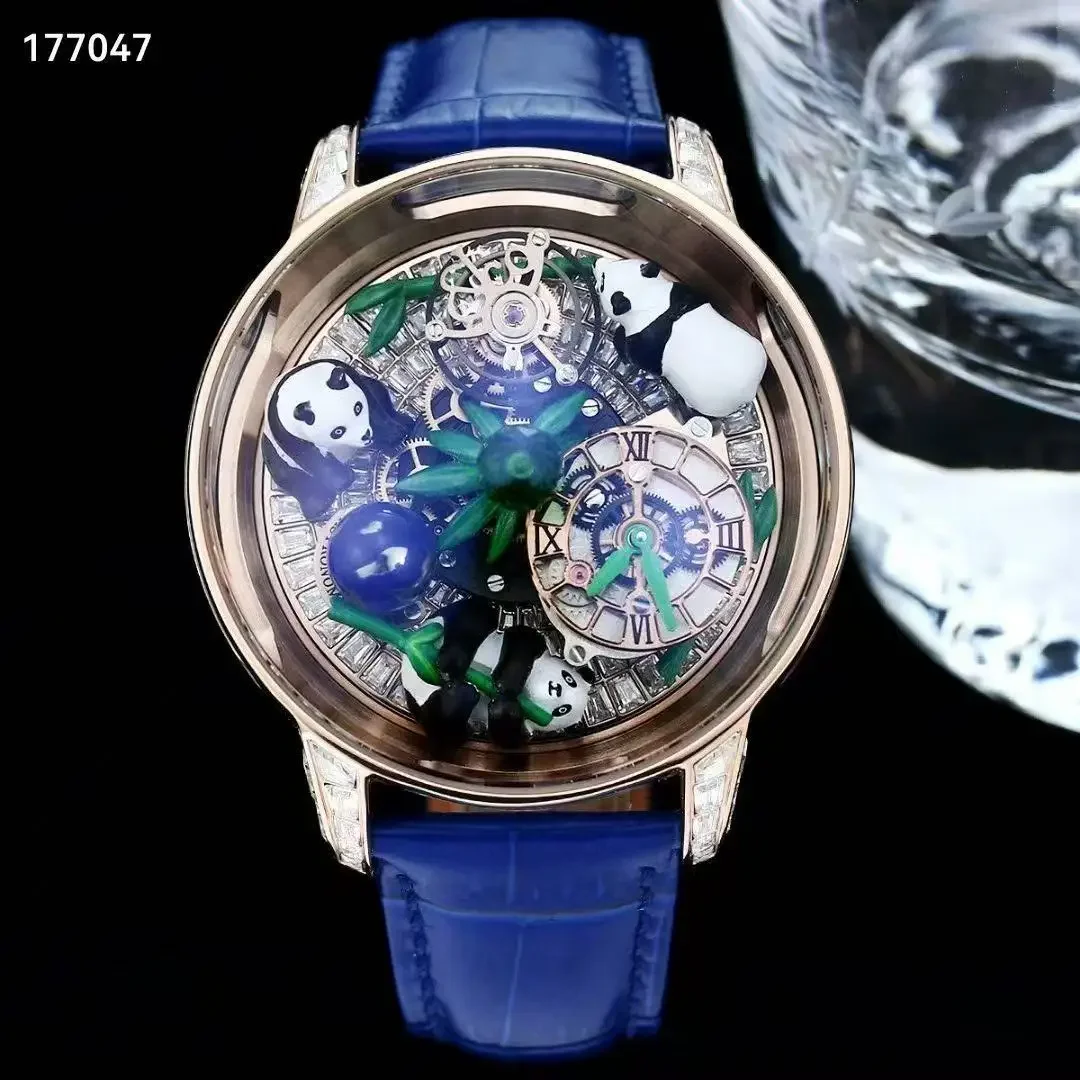 Водонепроницаемые механические часы celestial tourbillon panda - Фотография_2