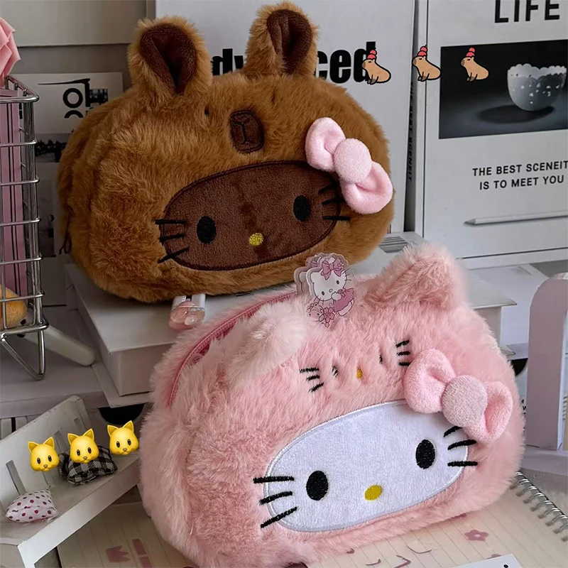 Kawaii hello kitty плюшевый пенал - Фотография_4