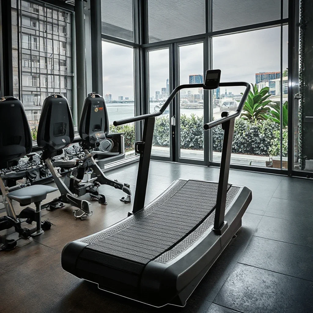 Коммерческая беговая дорожка для спортзала с изогнутым протектором - Фотография_5