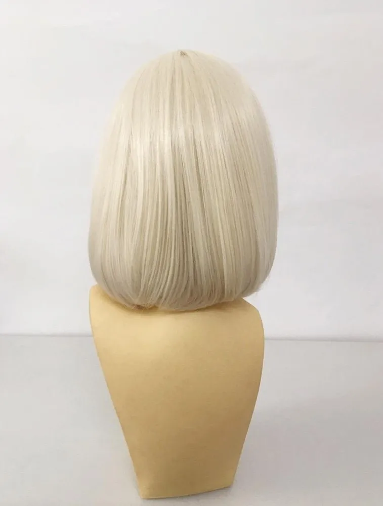 Парик deluxe platinum blonde pageboy preppy bob с круглыми блоками - Фотография_3