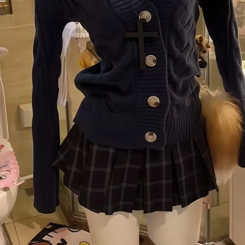 Y2k субкультура черный меховой - Фотография_6