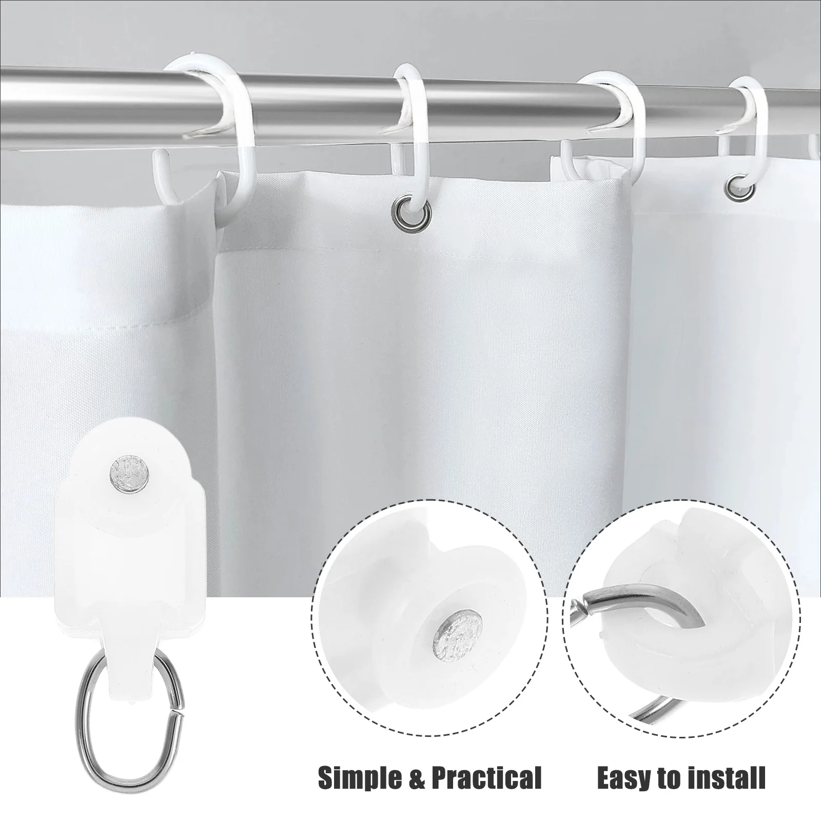 Бесшумные роликовые аксессуары для штор - Фотография_5