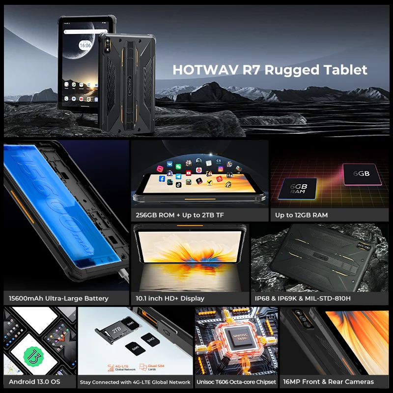 Прочный планшет hotwav r7 - Фотография_6