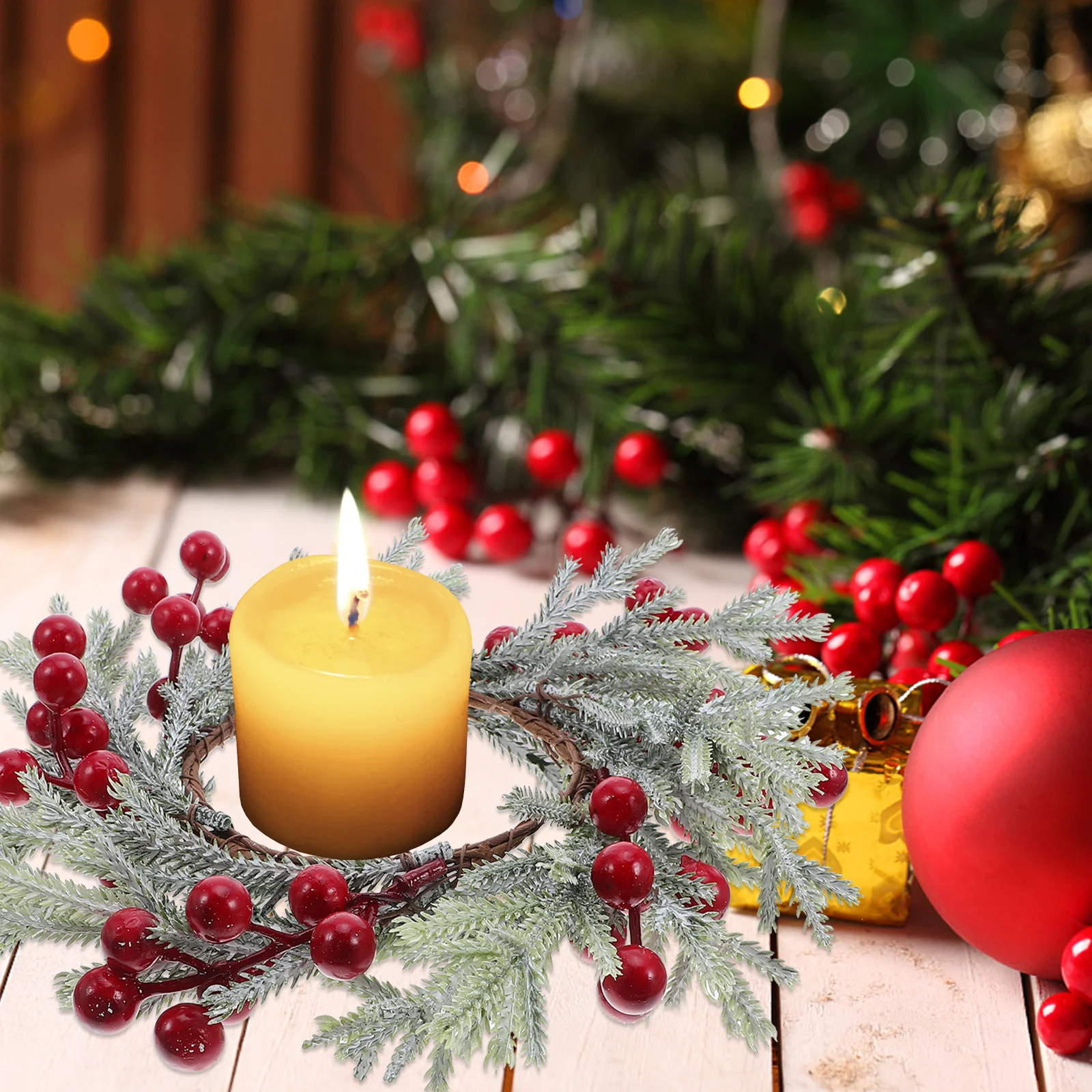 Рождественские кольца искусственные - Фотография_6