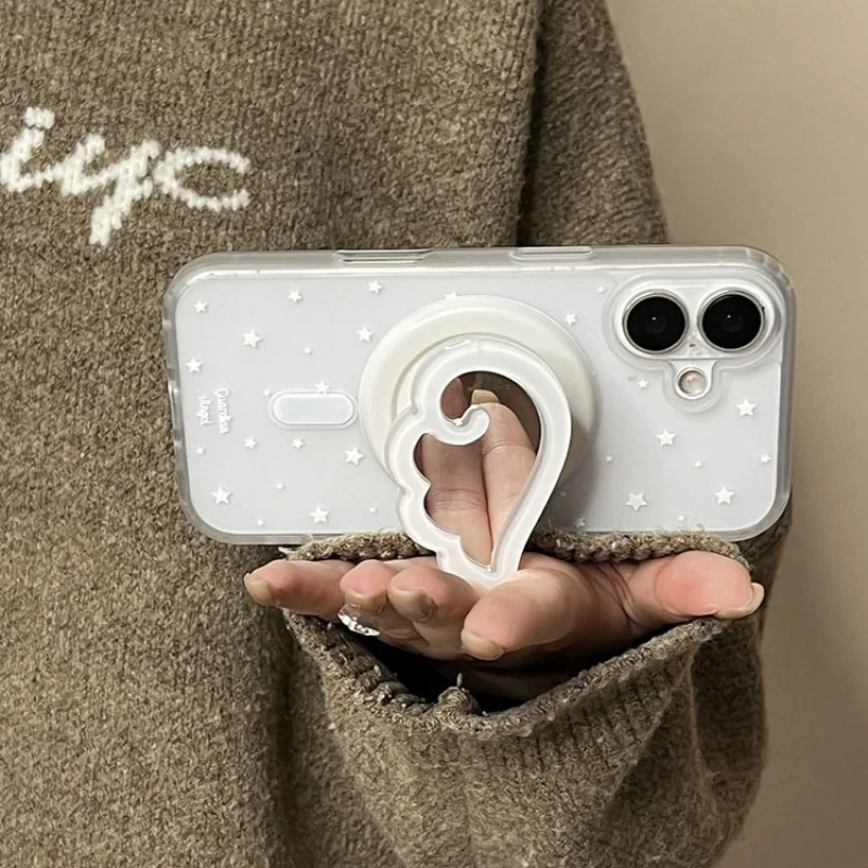 Корейское милое зеркало для макияжа с 3d крыльями для magsafe griptok - Фотография_4