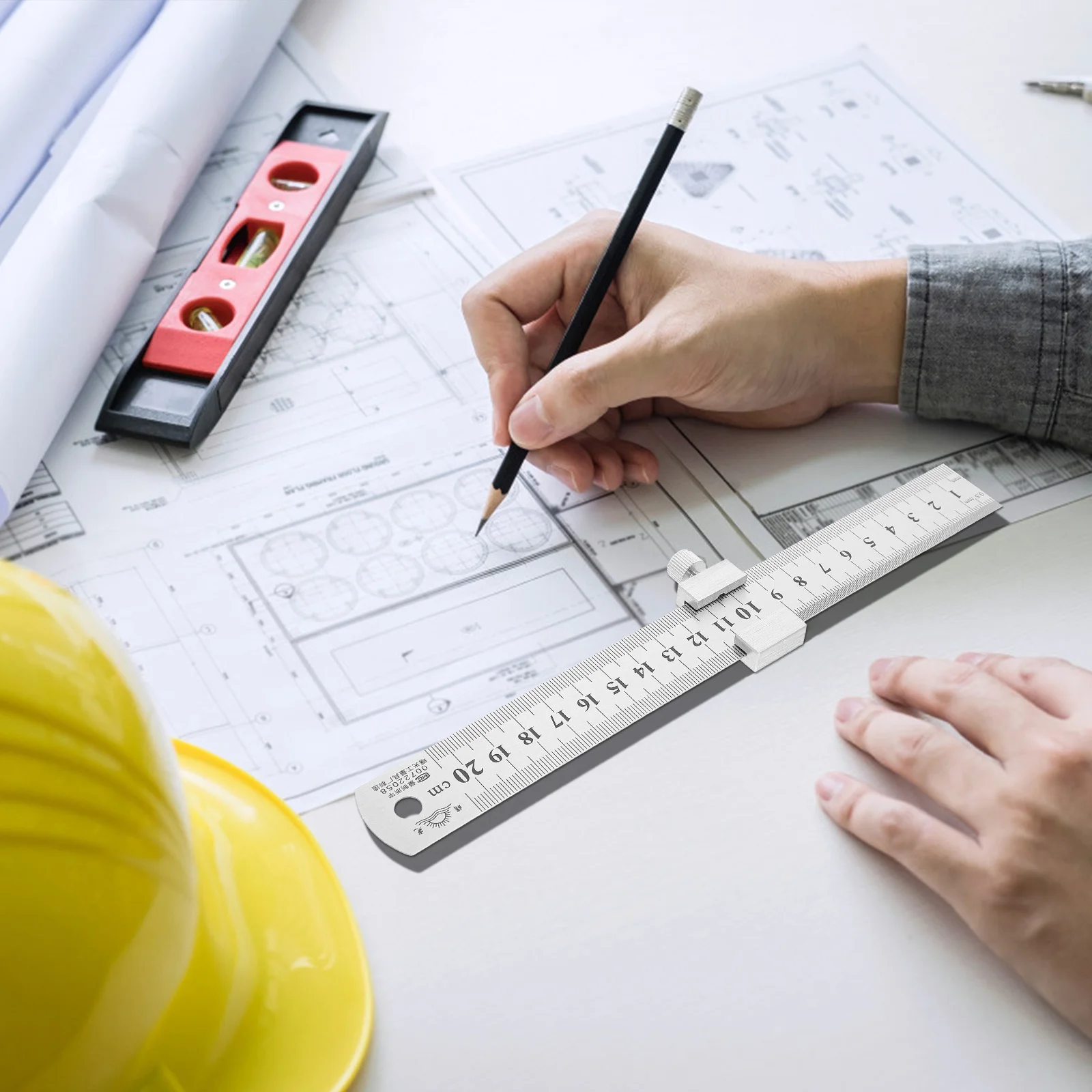 1 комплект линейки из нержавеющей стали 30 см - Фотография_5