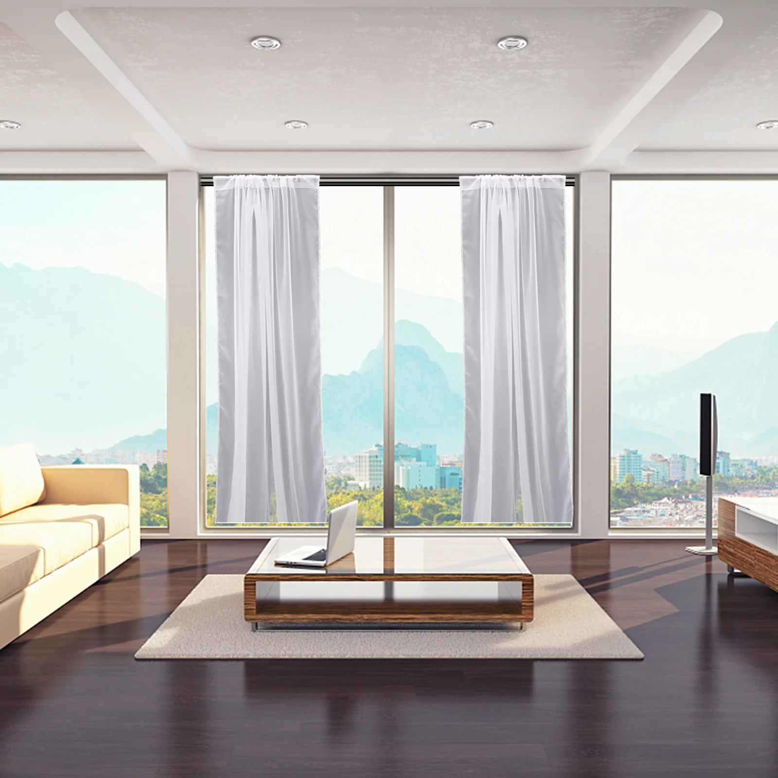 Прозрачные шторы для спальни - Фотография_5