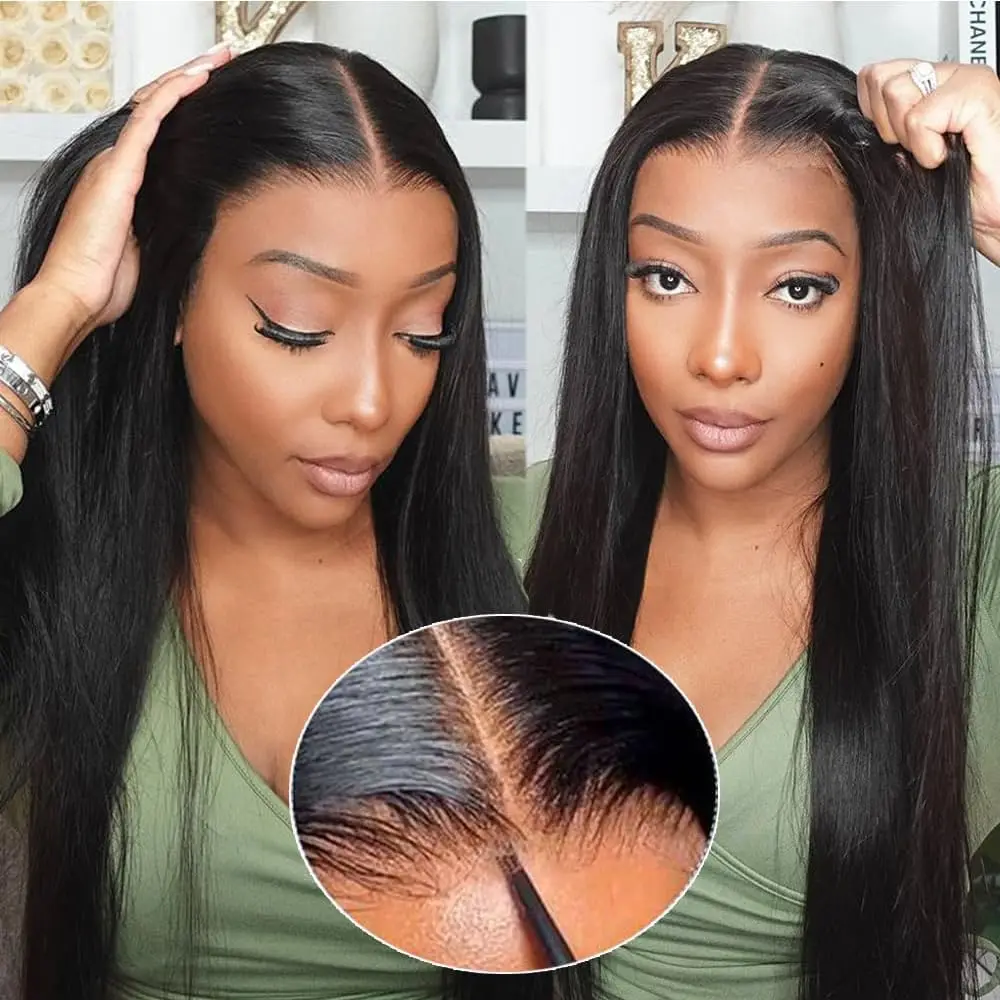 Wear and go glueless wig human
