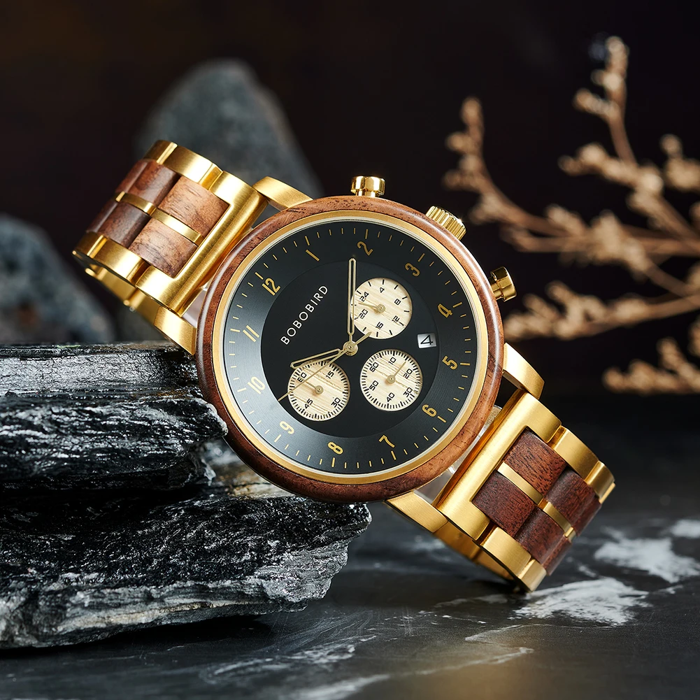 Часы мужские деревянные кварцевые - Фотография_3