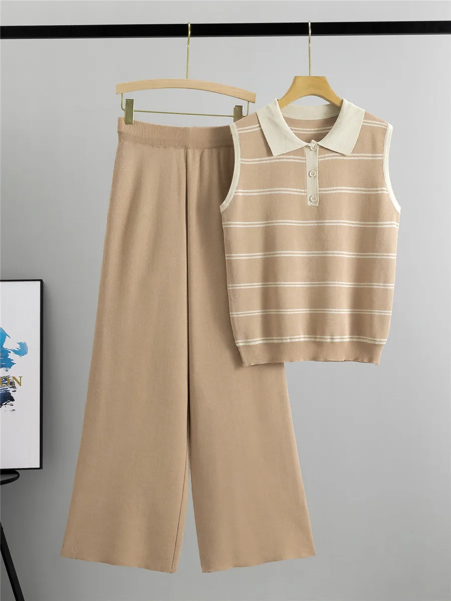 Женский комплект из 2-х предметов в полоску - Фотография_5