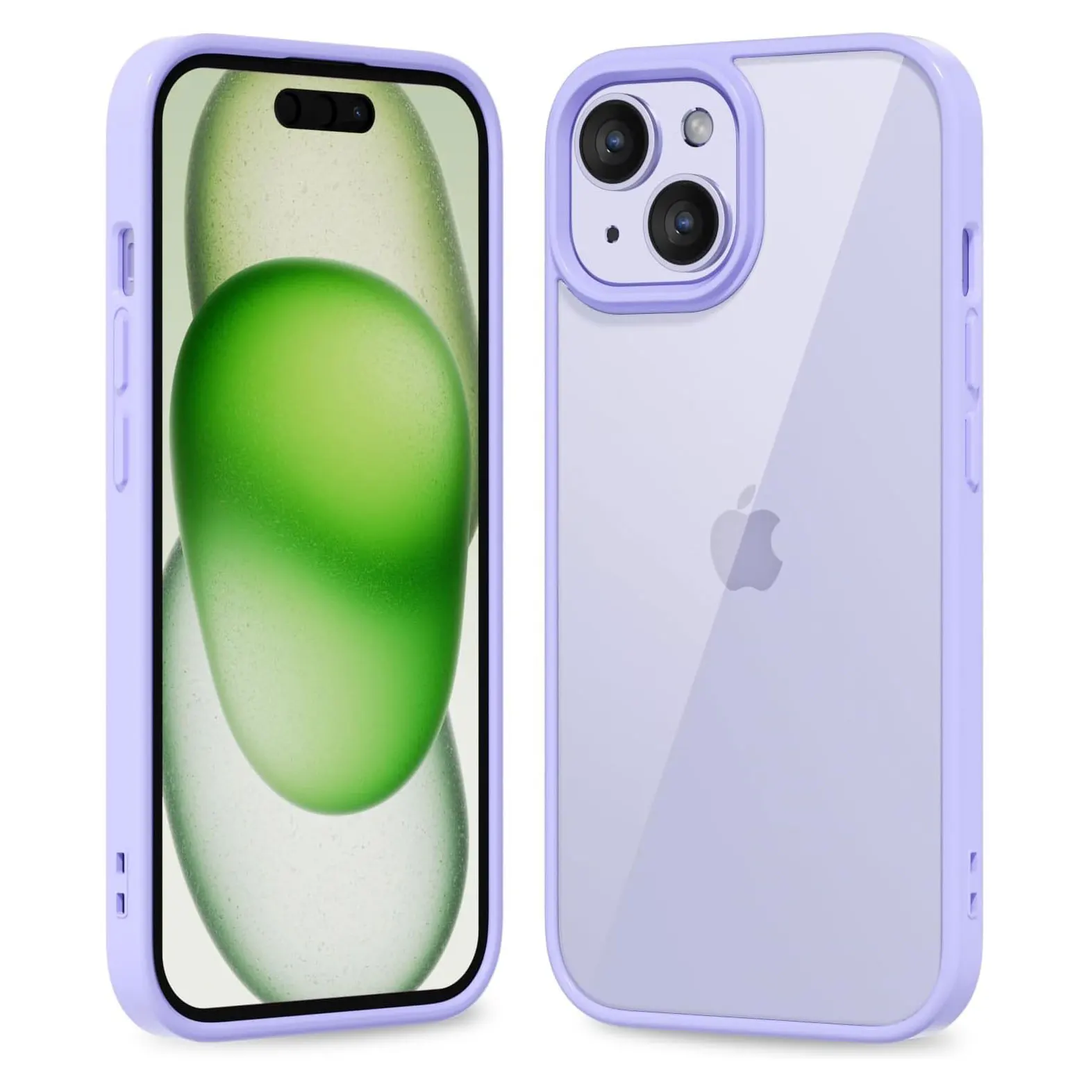 Прозрачный противоударный чехол с цветной задней частью для iphone 16 - Фотография_4