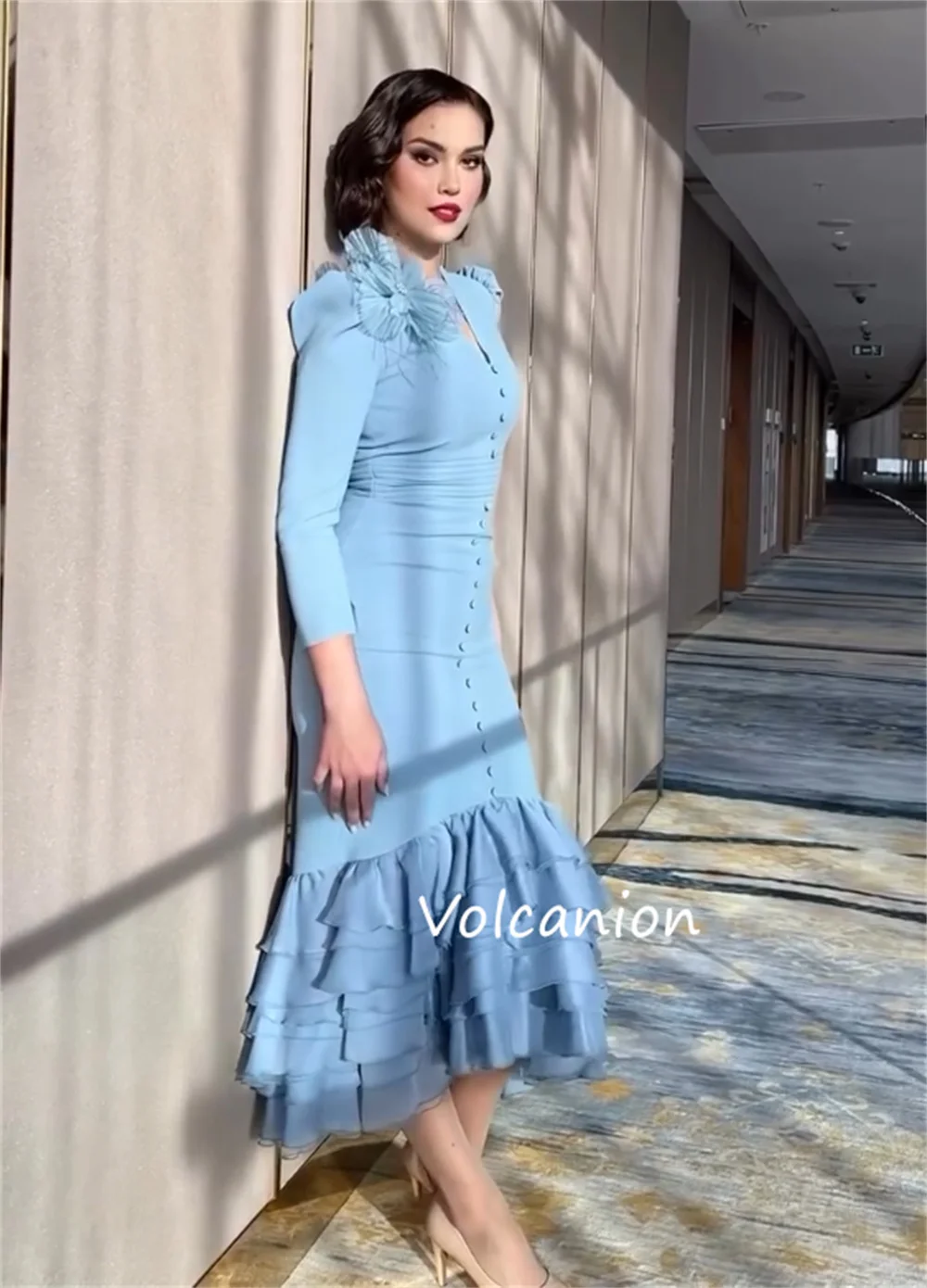 Индивидуальные платья миди из джерси - Фотография_3