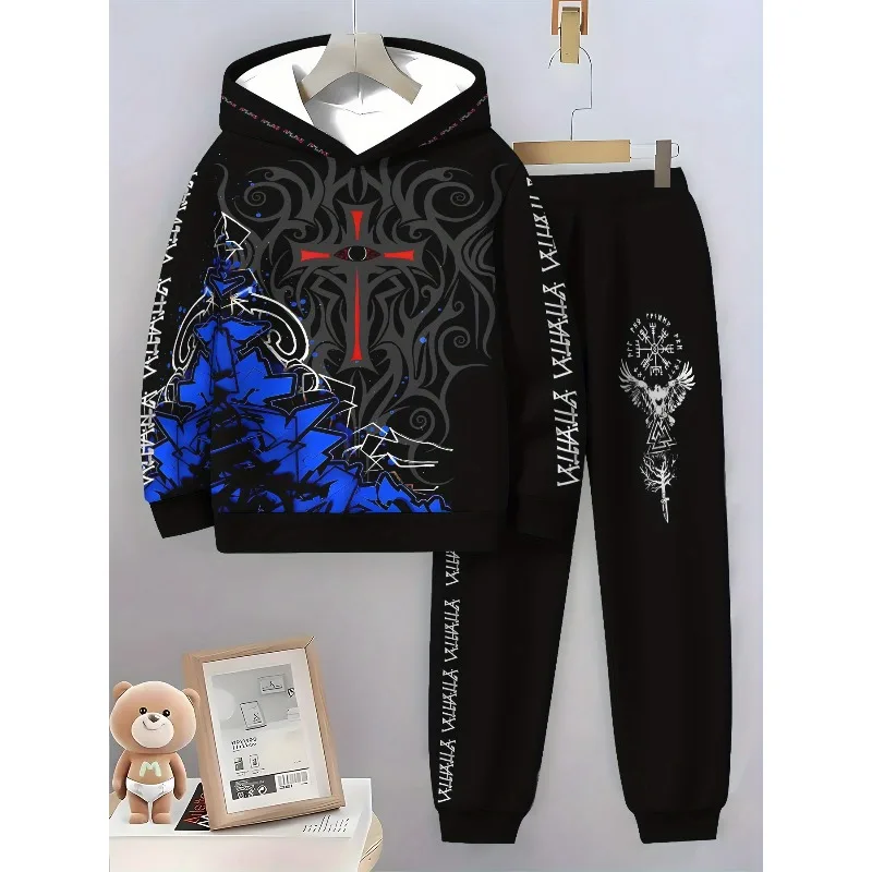 Модная толстовка с капюшоном и 3d принтом в стиле граффити - Фотография_5