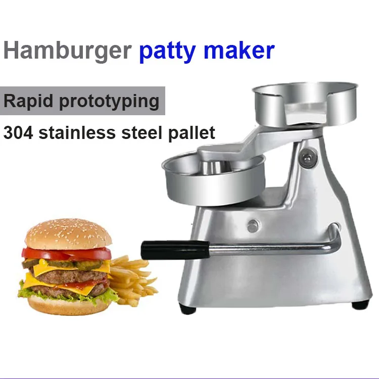 Бытовая ручная машина для приготовления гамбургеров из нержавеющей стали - Фотография_2