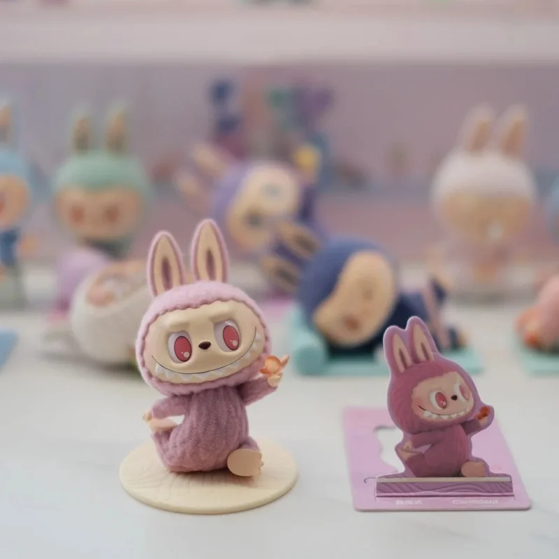 Подлинные popmart labubu lazy yoga - Фотография_3