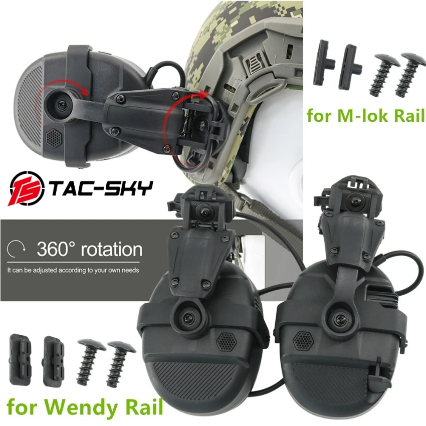 Ts tac-sky гарнитура с кронштейном и активным шумоподавлением