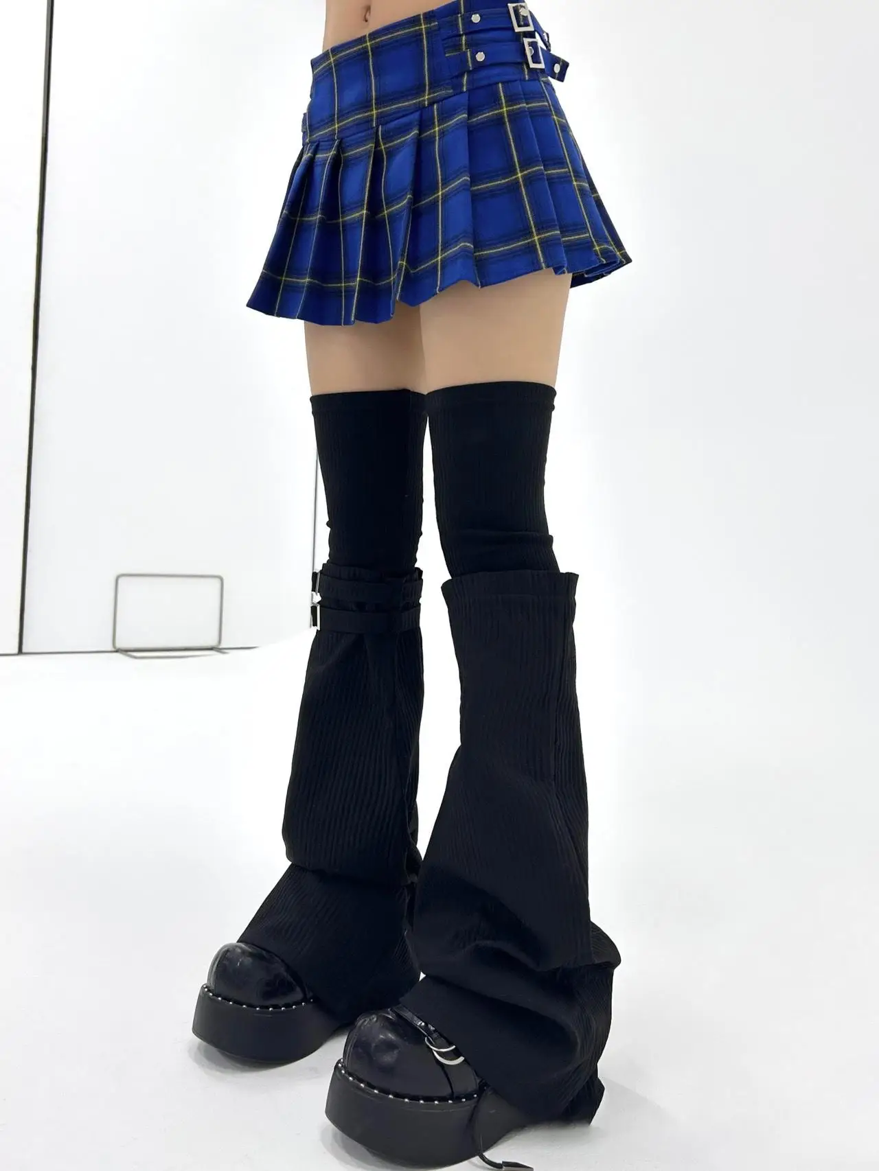 Y2k subculture, оригинальные японские черные гетры - Фотография_2