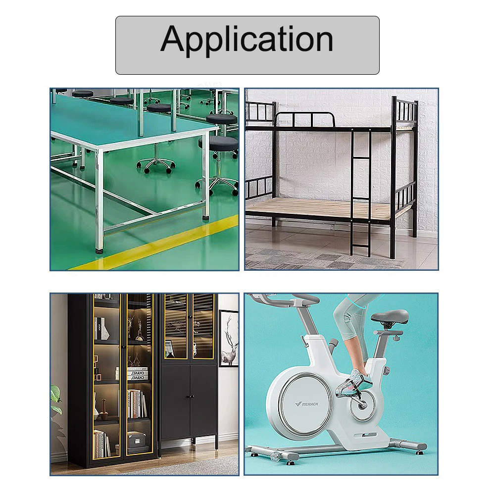 Квадратные регулируемые коврики для ног с гайками m8 - Фотография_4
