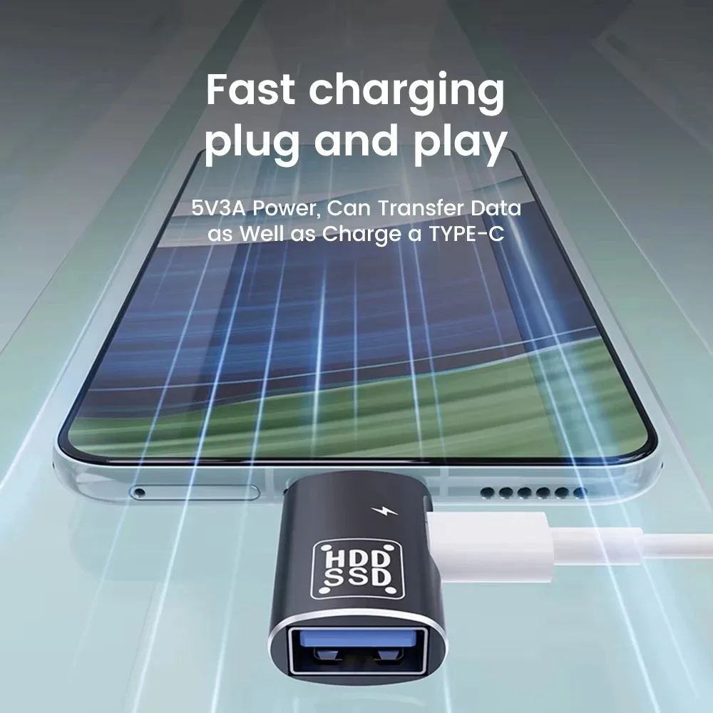 Адаптер otg type-c адаптер usb-c «папа» на «мама» usb 2.0 - Фотография_4