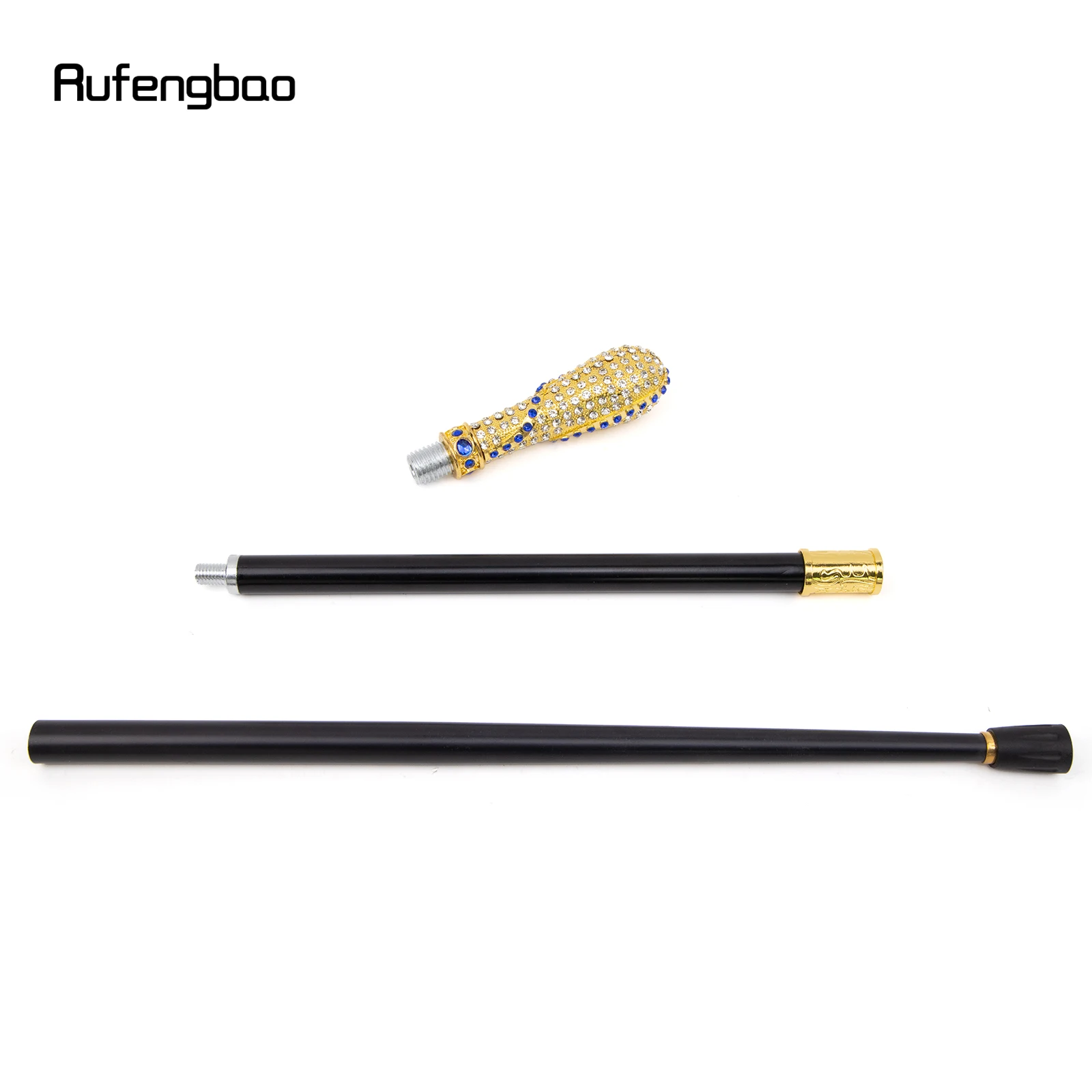 Золотисто-голубая искусственная бриллиантовая трость - Фотография_6