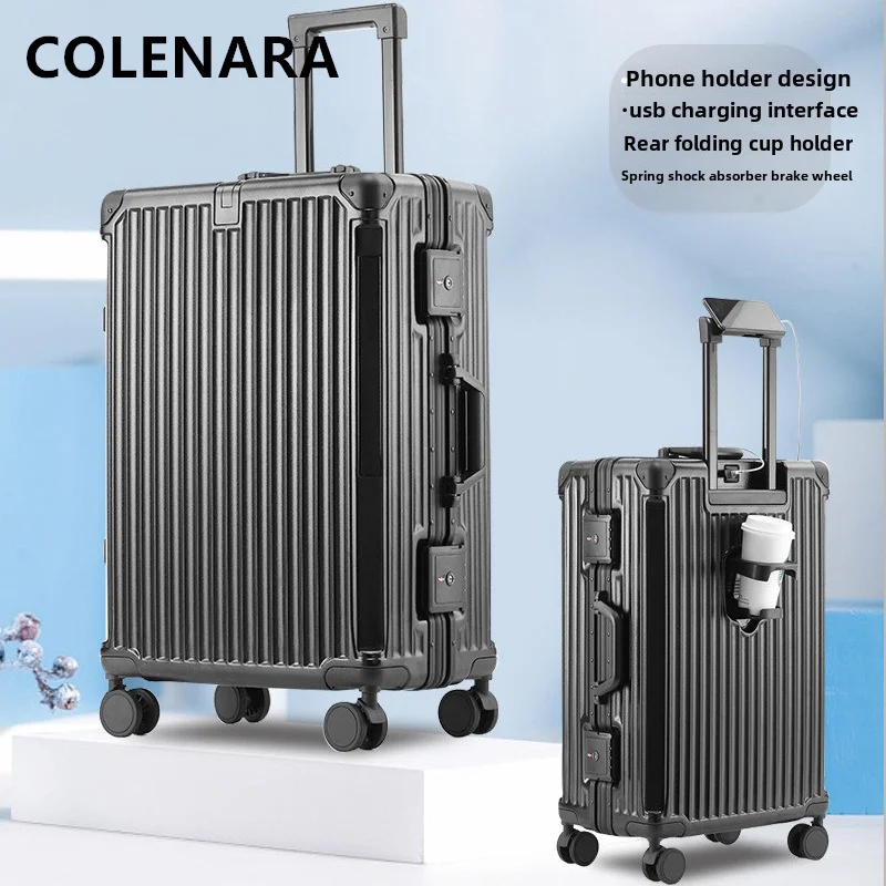 Colenara 20 "24" 26 дюймов чемодан для пк с алюминиевой рамой - Фотография_4