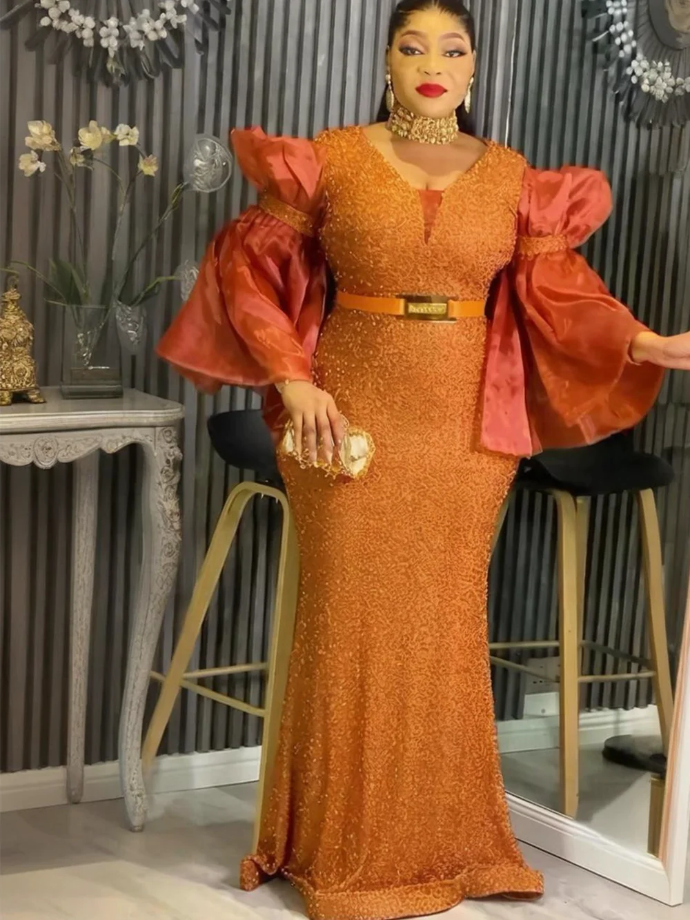 Африканские вечерние платья больших размеров для женщин