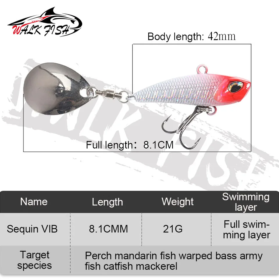 Walk fish 7 г 11 г 15 г 21 г спиннерная - Фотография_2