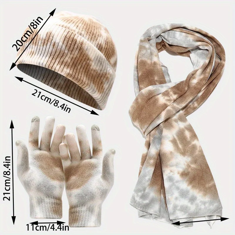 Вязаный комплект tie dye - Фотография_2